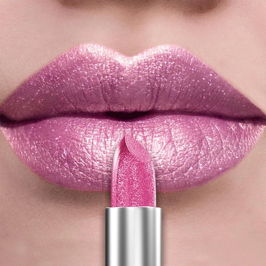 Metallic Glitter Lipstick – 21 Shades