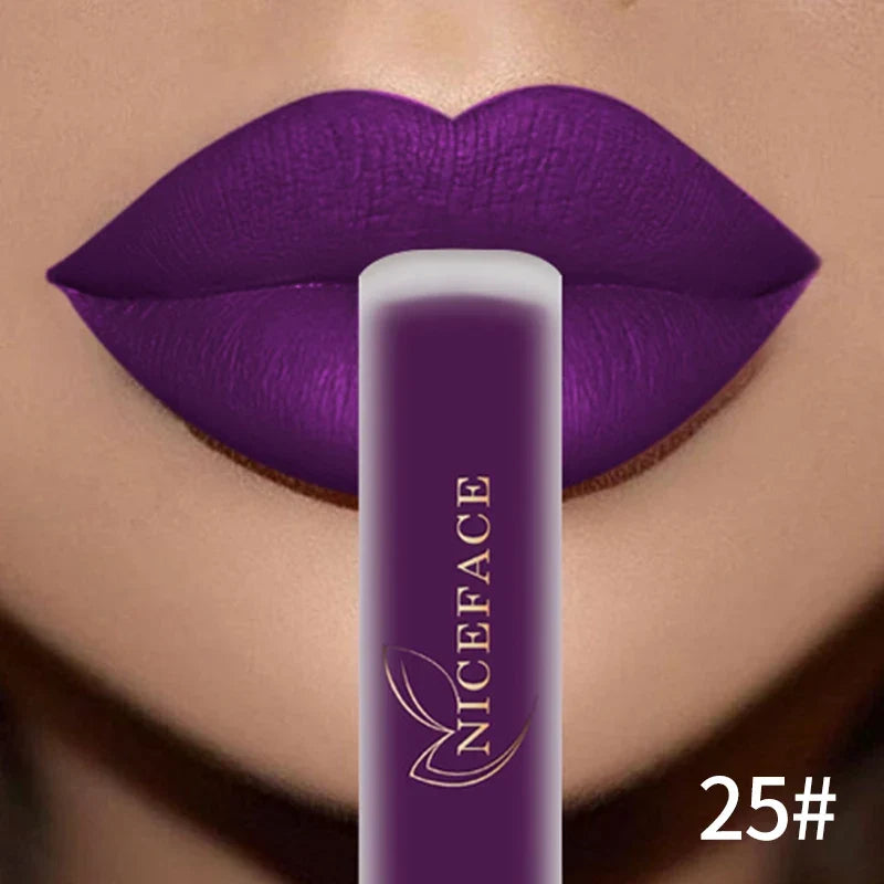 NICEFACE Matte Liquid Lipstick – Waterproof, Long-Lasting