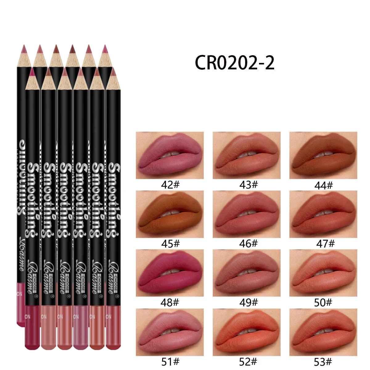 Pro Lip Liner Set – 12 Matte Shades