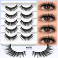 Fluffy Cat-Eye 8D Volume False Lashes – Dramatic Faux Mink