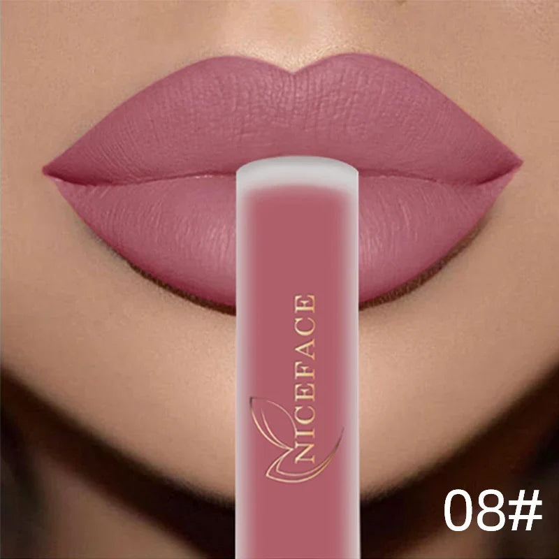 NICEFACE Matte Liquid Lipstick – Waterproof, Long-Lasting
