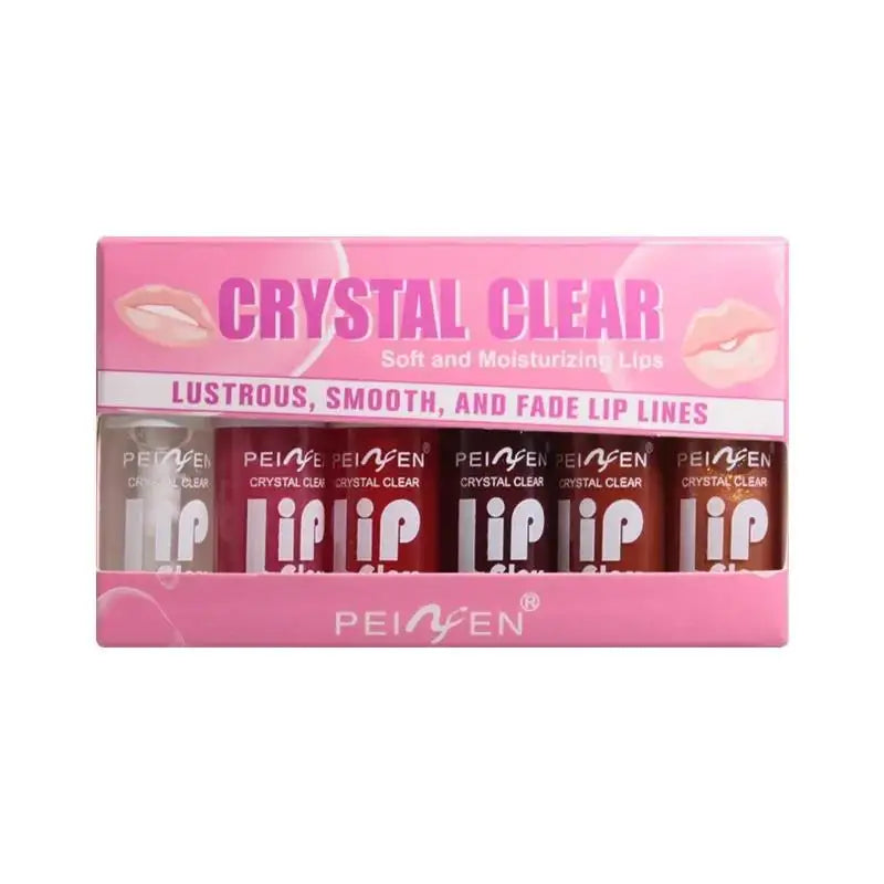 Glass Mirror Lip Gloss Set – 6 Sheer Tints
