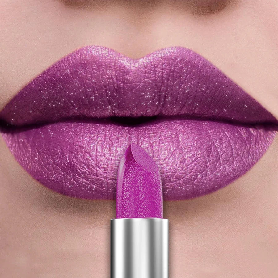Metallic Glitter Lipstick – 21 Shades