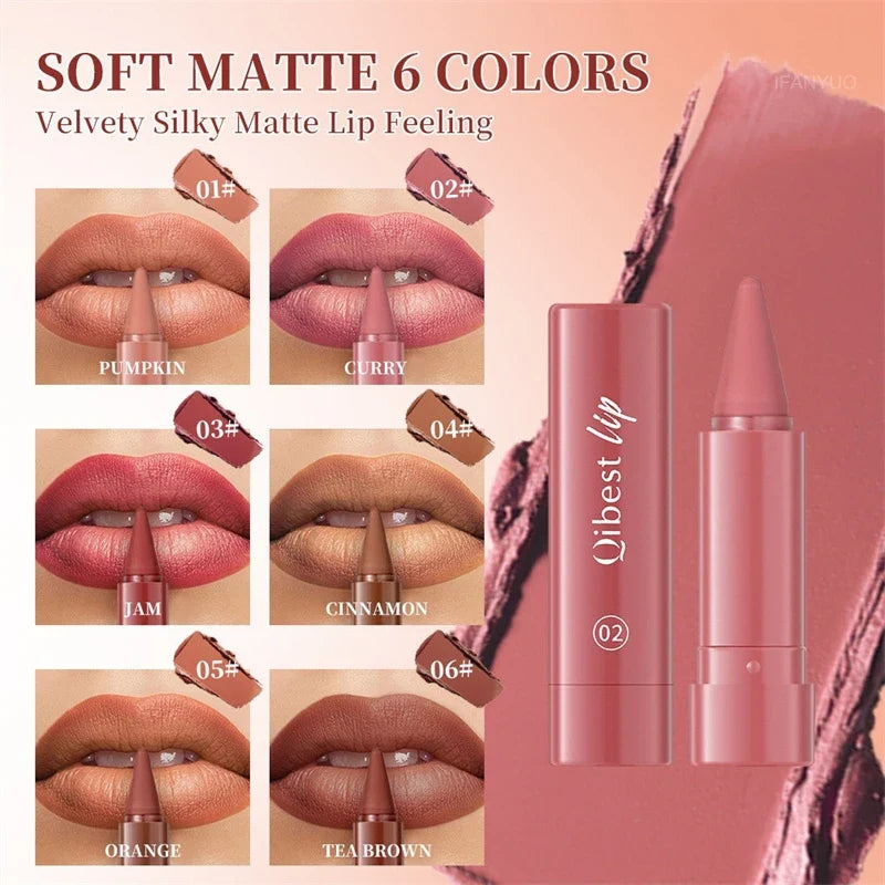 Tapered Matte Lip Liner – Velvet Finish