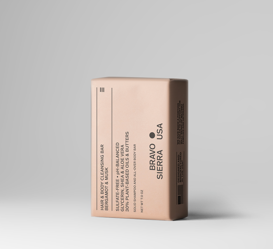 Bravo Sierra Hair & Body Cleansing Bar – 3 Scents