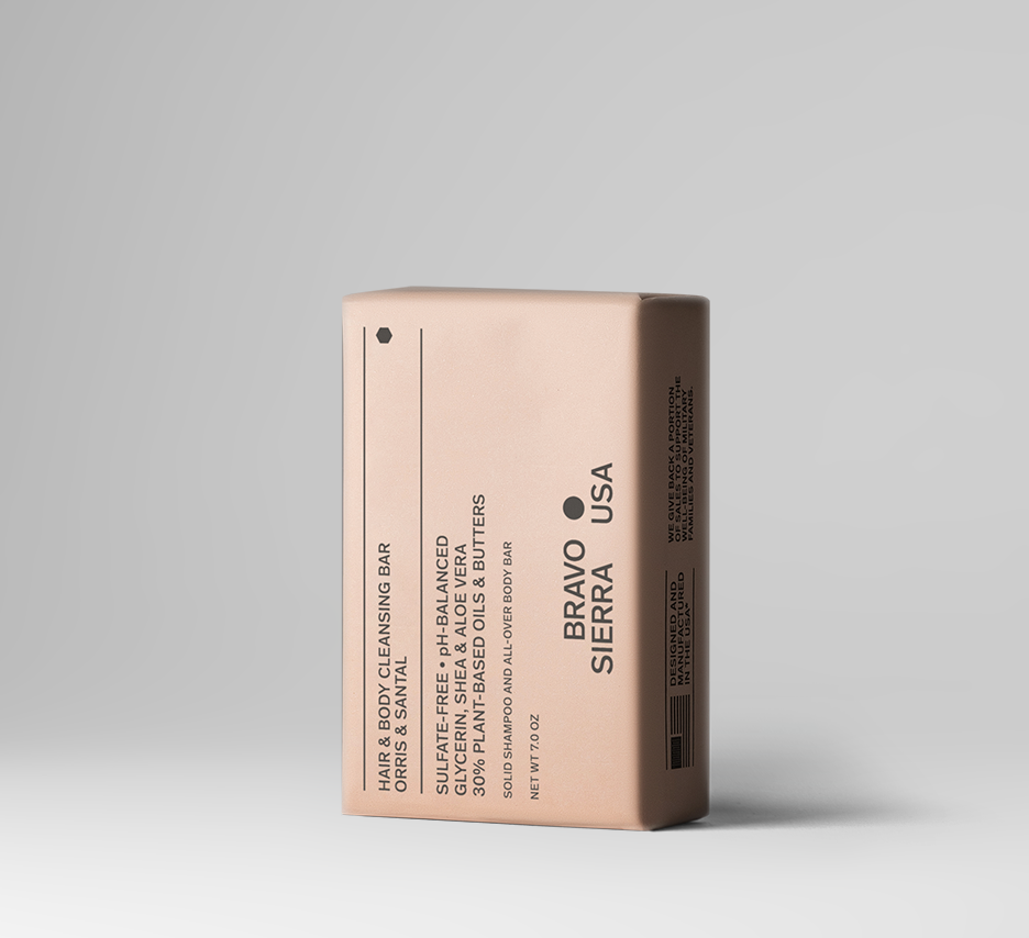 Bravo Sierra Hair & Body Cleansing Bar – 3 Scents