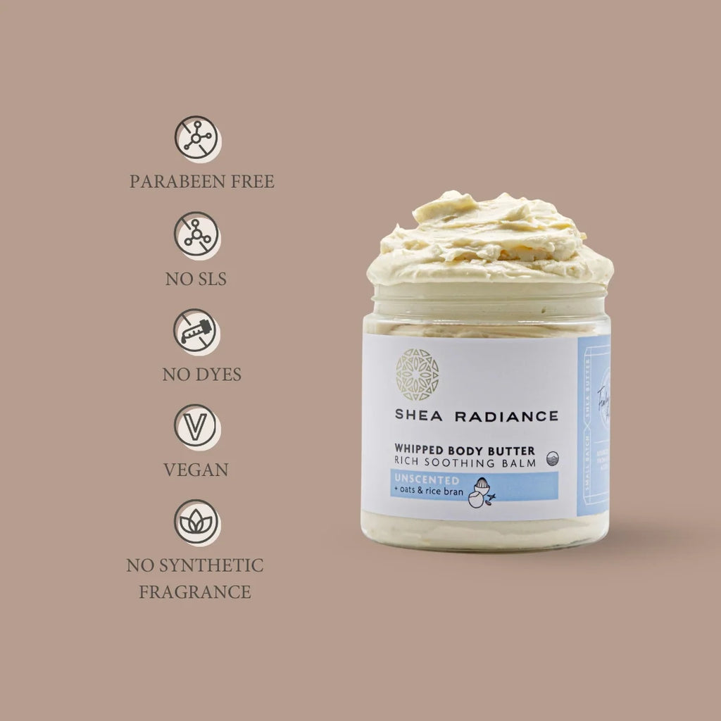 Shearadiance Whipped Shea Body Butter with Colloidal Oatmeal