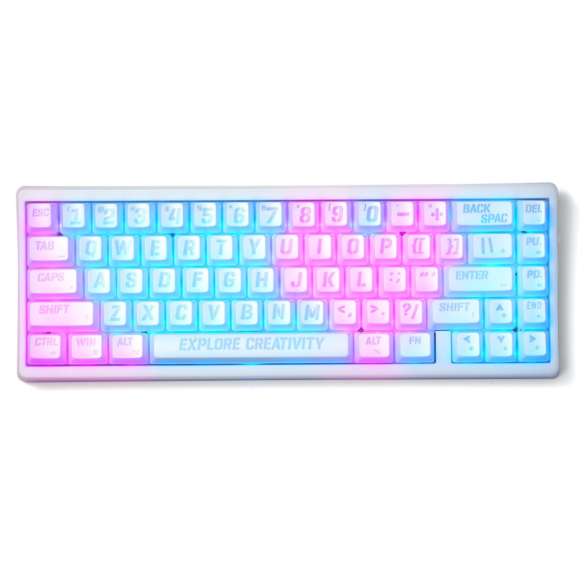 XVX M67 Mechanical Keyboard – Stellar White & More Styles, RGB