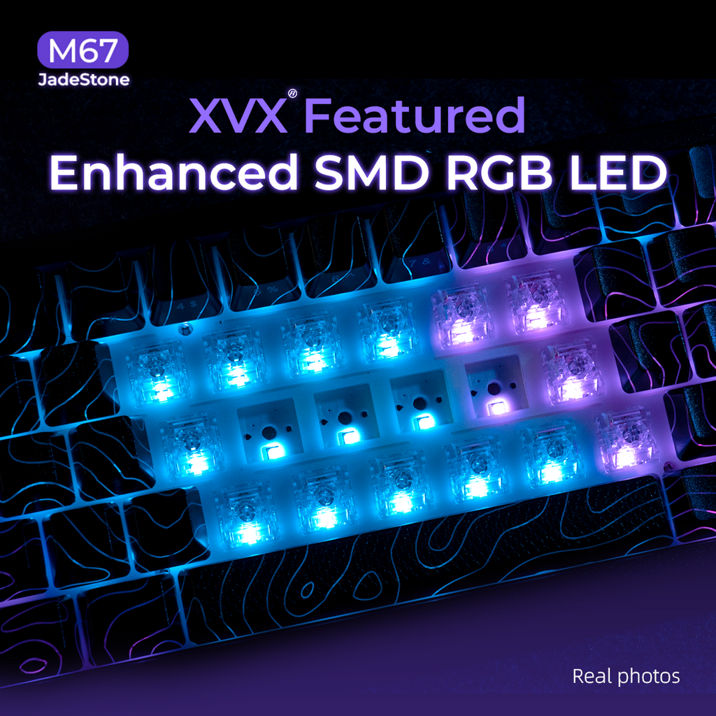 XVX M67 Mechanical Keyboard – Interstellar Black, RGB, Hot-Swap