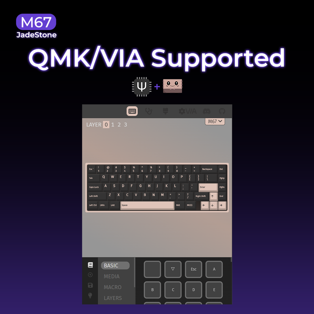 XVX M67 Mechanical Keyboard – Interstellar Black, RGB, Hot-Swap