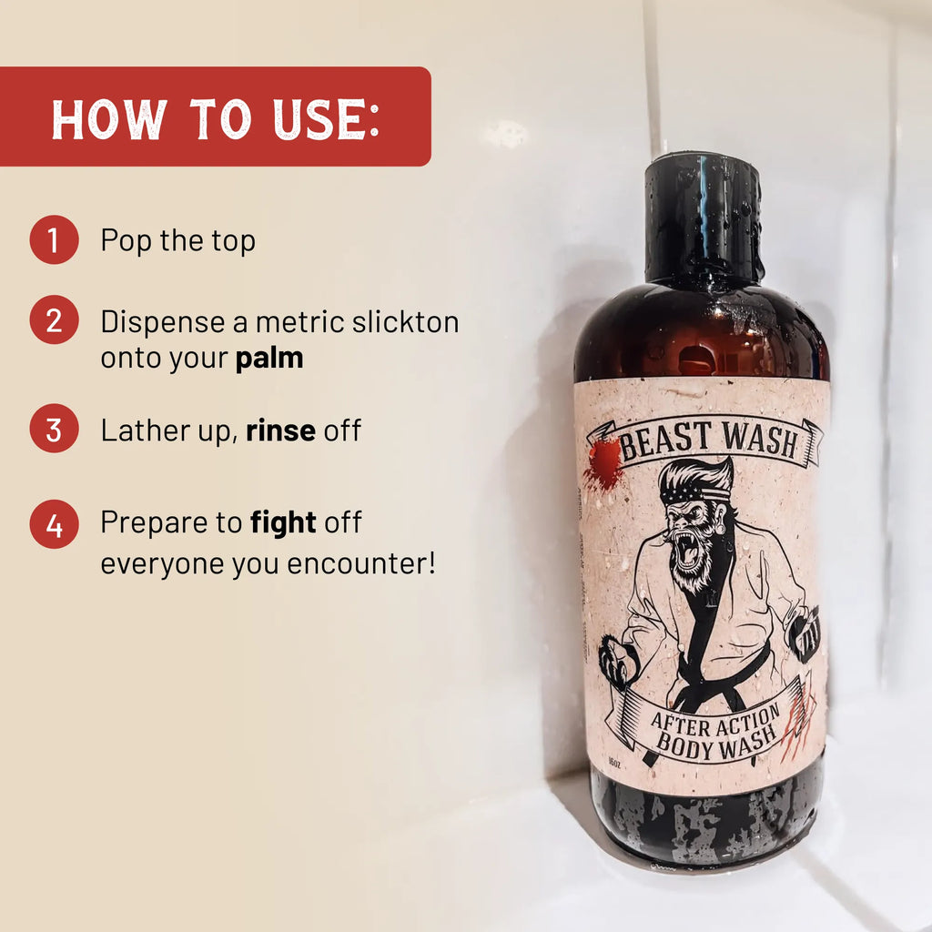 Johnny Slicks After Action Body Wash – Peppermint & Tea Tree
