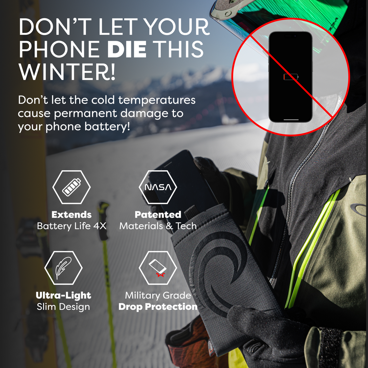 PHOOZY Apollo II Thermal Phone Capsule – Floats, 4X Battery Life