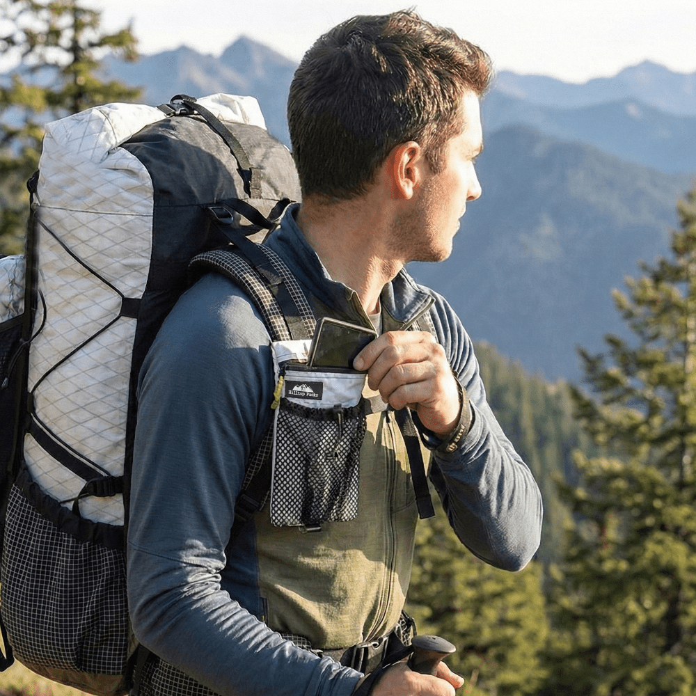 Hilltop Packs Backpack Strap Phone Pouch – Zippered, Made in USA