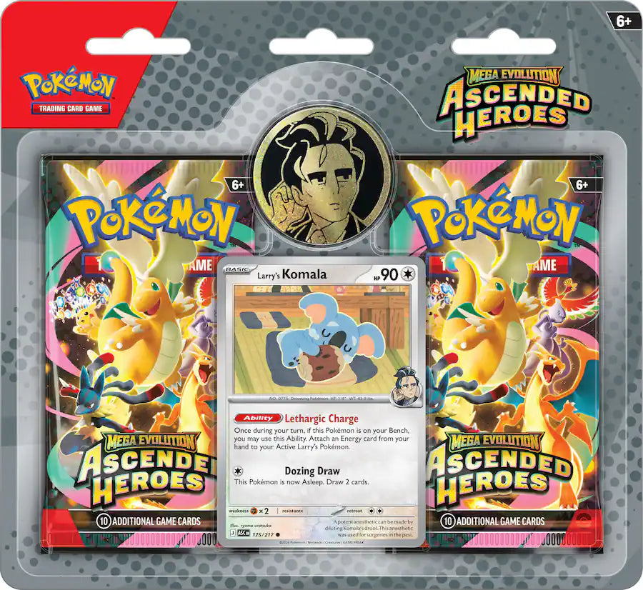 Pokémon TCG Ascended Heroes 2-Pack Blister with Promo & Coin