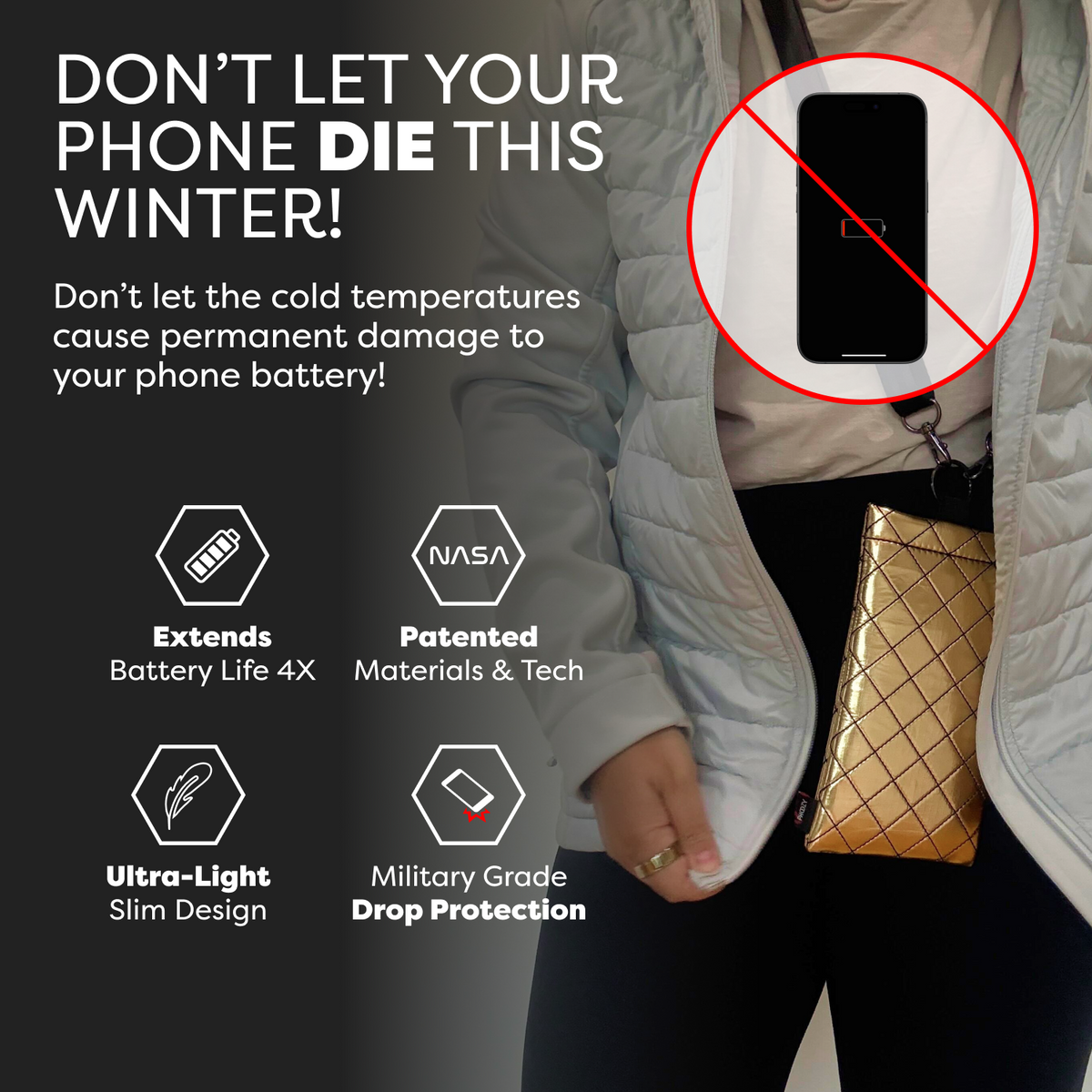 PHOOZY Apollo II Thermal Phone Capsule – Floats, 4X Battery Life