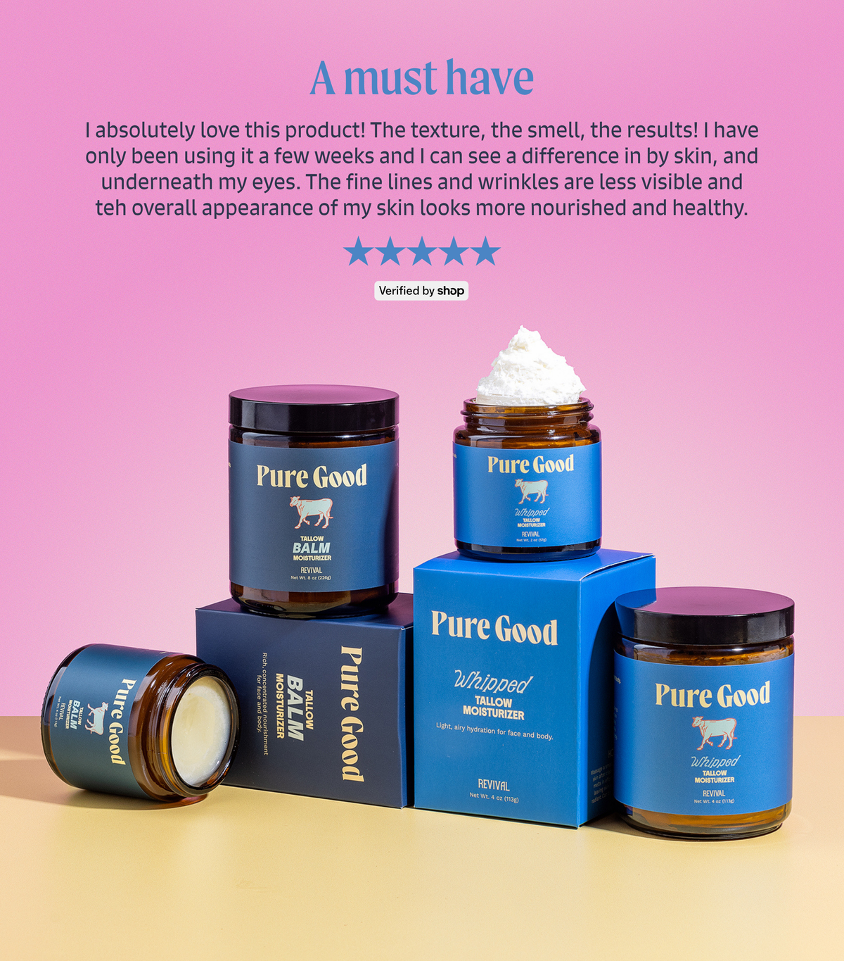 Revival Tallow Balm – Grass-Fed Tallow with Frankincense