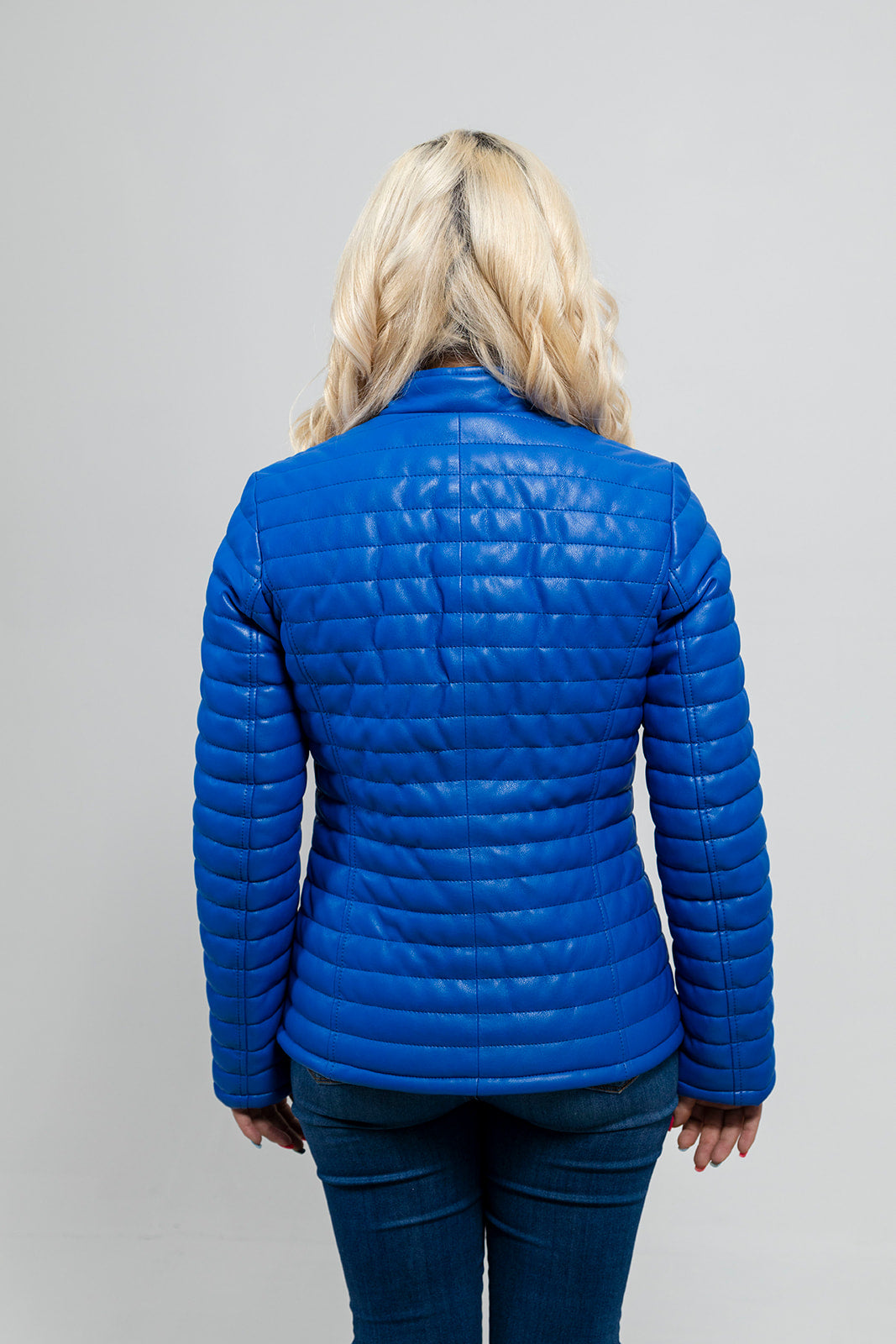 Skylar Faux Leather Puffer Jacket
