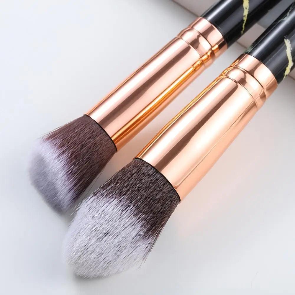 Marble Makeup Brush Set – 5, 10 or 15 Pieces